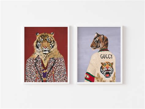 gucci tiger painting|gucci tiger accessories.